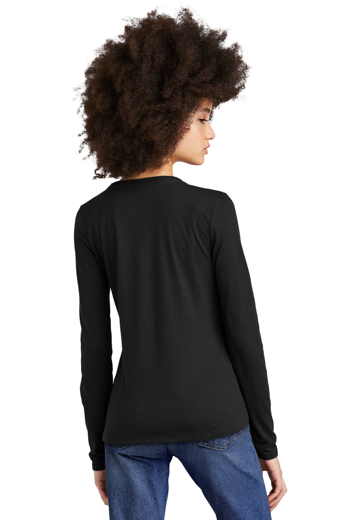 District Women's Perfect Tri Long Sleeve V-Neck Tee