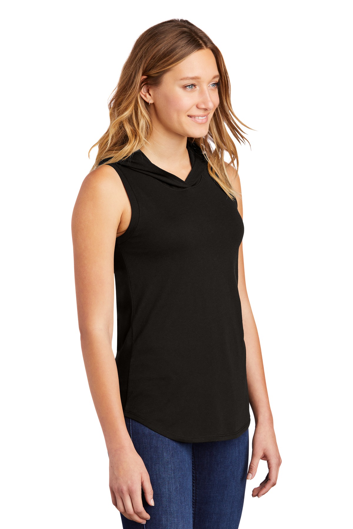 District Women's Perfect Tri Sleeveless Hoodie