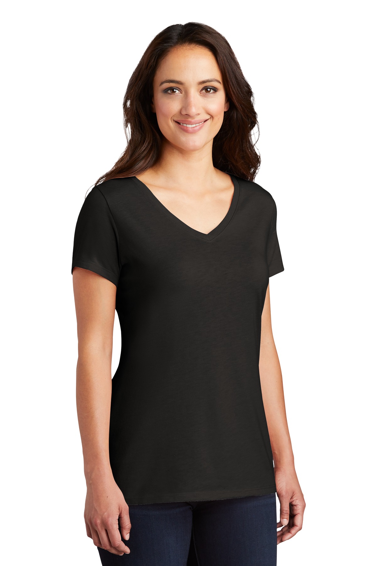 District Women's Perfect Tri V-Neck Tee.
