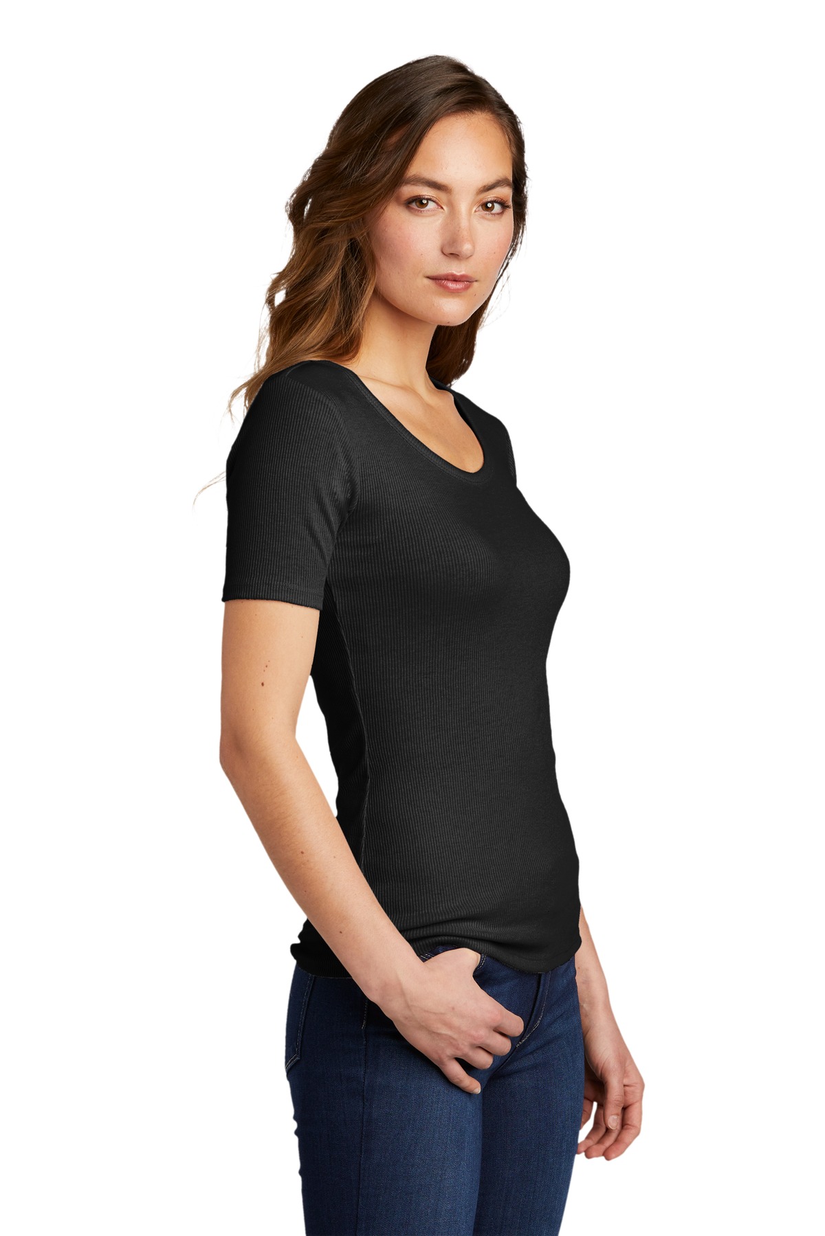 District Women's V.I.T. Rib Scoop Neck Tee