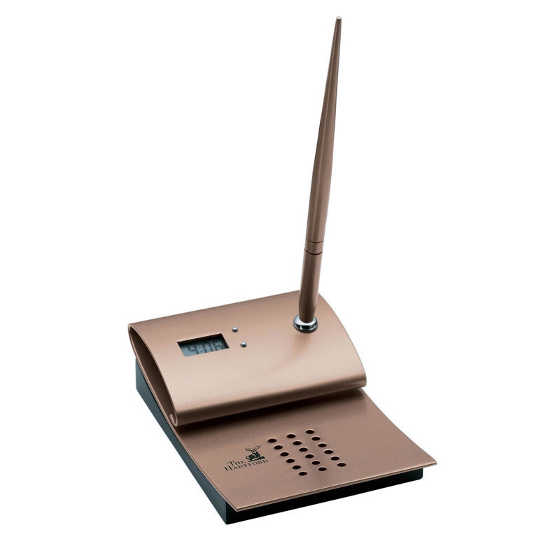 Essentials Magnifique Series Digital Clock And Pen Stand