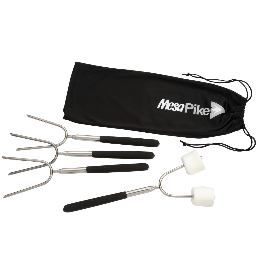 Extendable 34" Roasting Sticks With Carrying Case