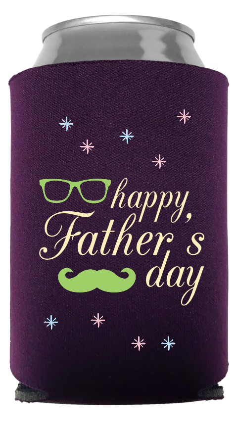 Fathers Day Full Color Foam Collapsible Coolies Style 107870