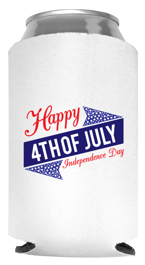 Fourth Of July Full Color Foam Collapsible Coolies Style 107807