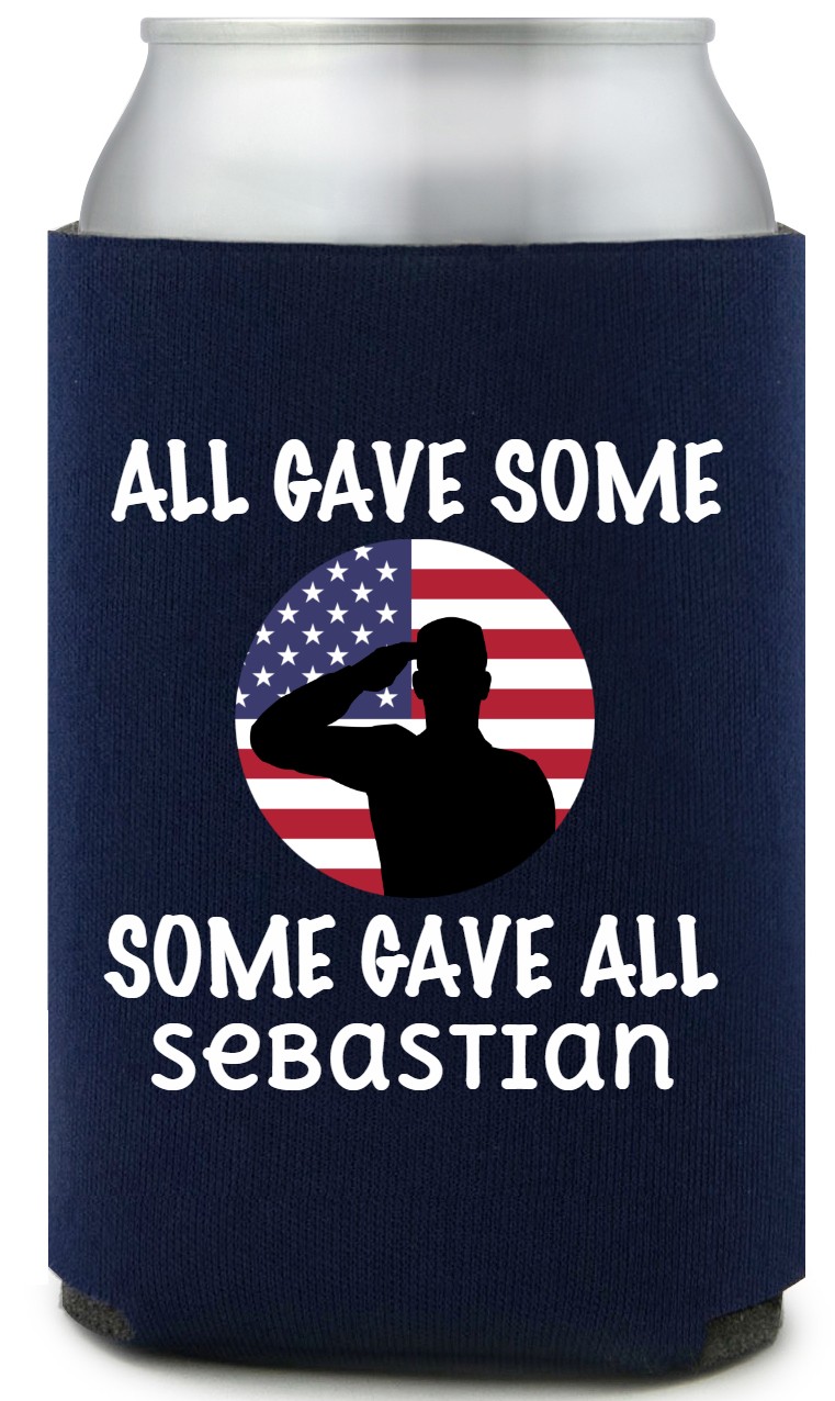 All Gave Some Some Gave All Full Color Foam Collapsible Coolies All Over Print Style 173034