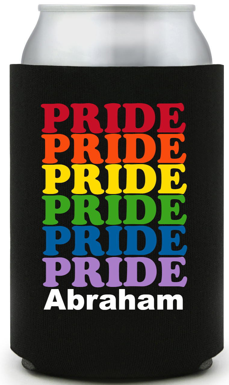 Pride Full Color Foam Collapsible Coolies All Over Print Style 173201