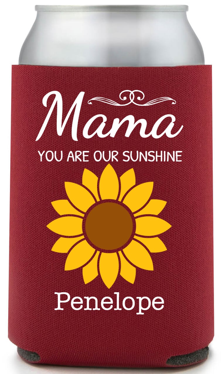 Mama You Are Our Sunshine Full Color Foam Collapsible Coolies All Over Print Style 172502