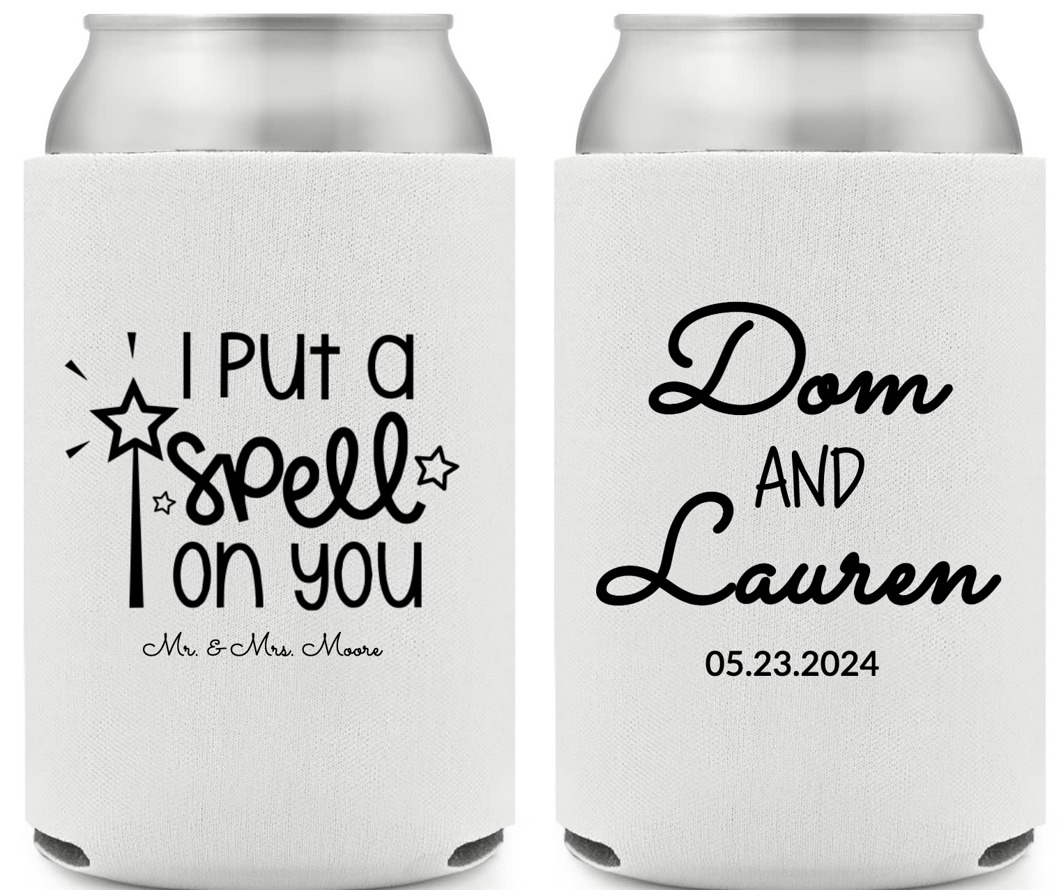 I Put A Spell On You Full Color Foam Collapsible Coolies Style 159005