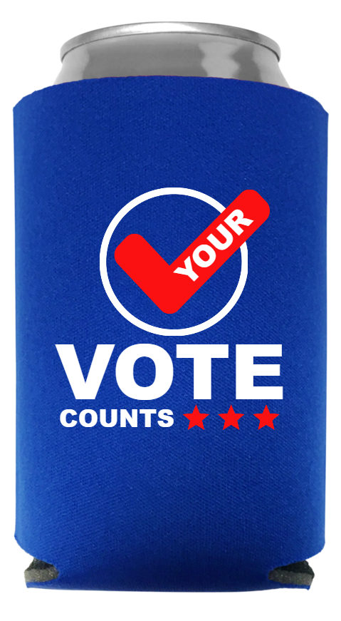 Political Full Color Foam Collapsible Coolies Style 121328