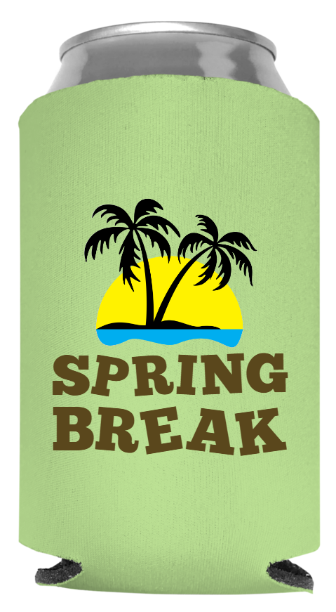 Spring Break Full Color Foam Collapsible Coolies Style 116137