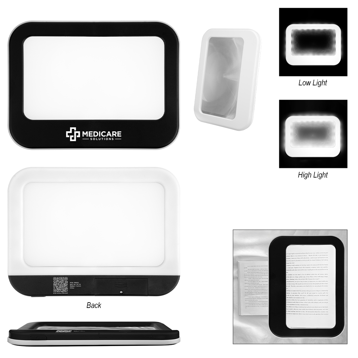 Full Page Magnifier With Lights