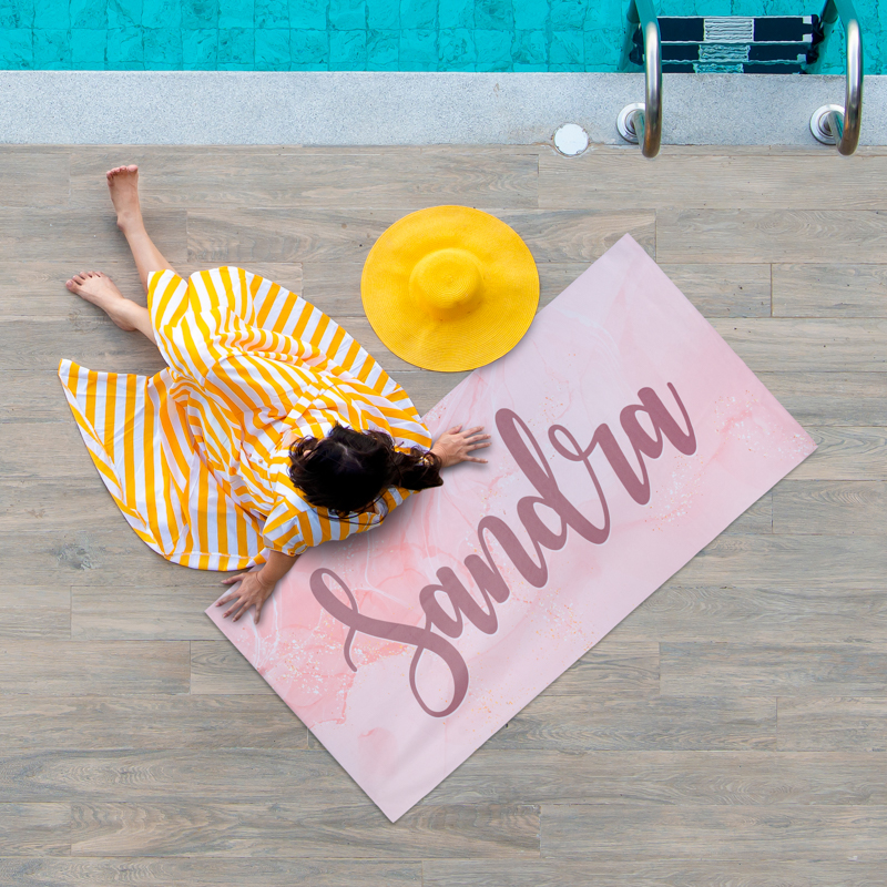 Full Color Premium Beach Towel 30 X 60 Inch Cleaning Cloth