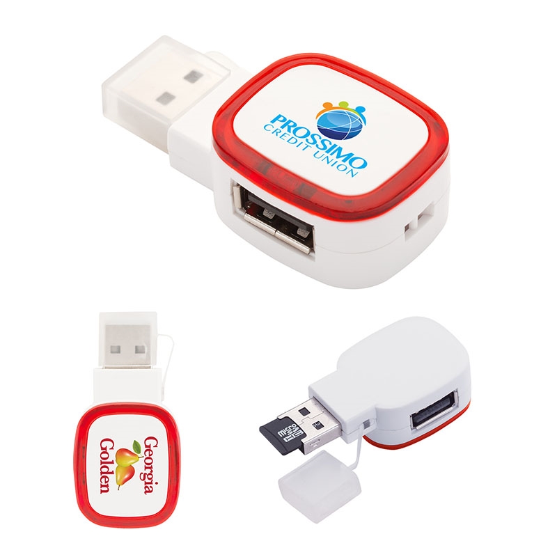 Giftcor Tapa I Dual-Port USB 2.0 Hub / Reader
