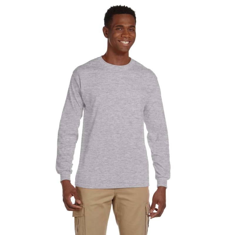 Gildan Ultra Cotton® 6 Oz. Long-Sleeve Pocket T-Shirt