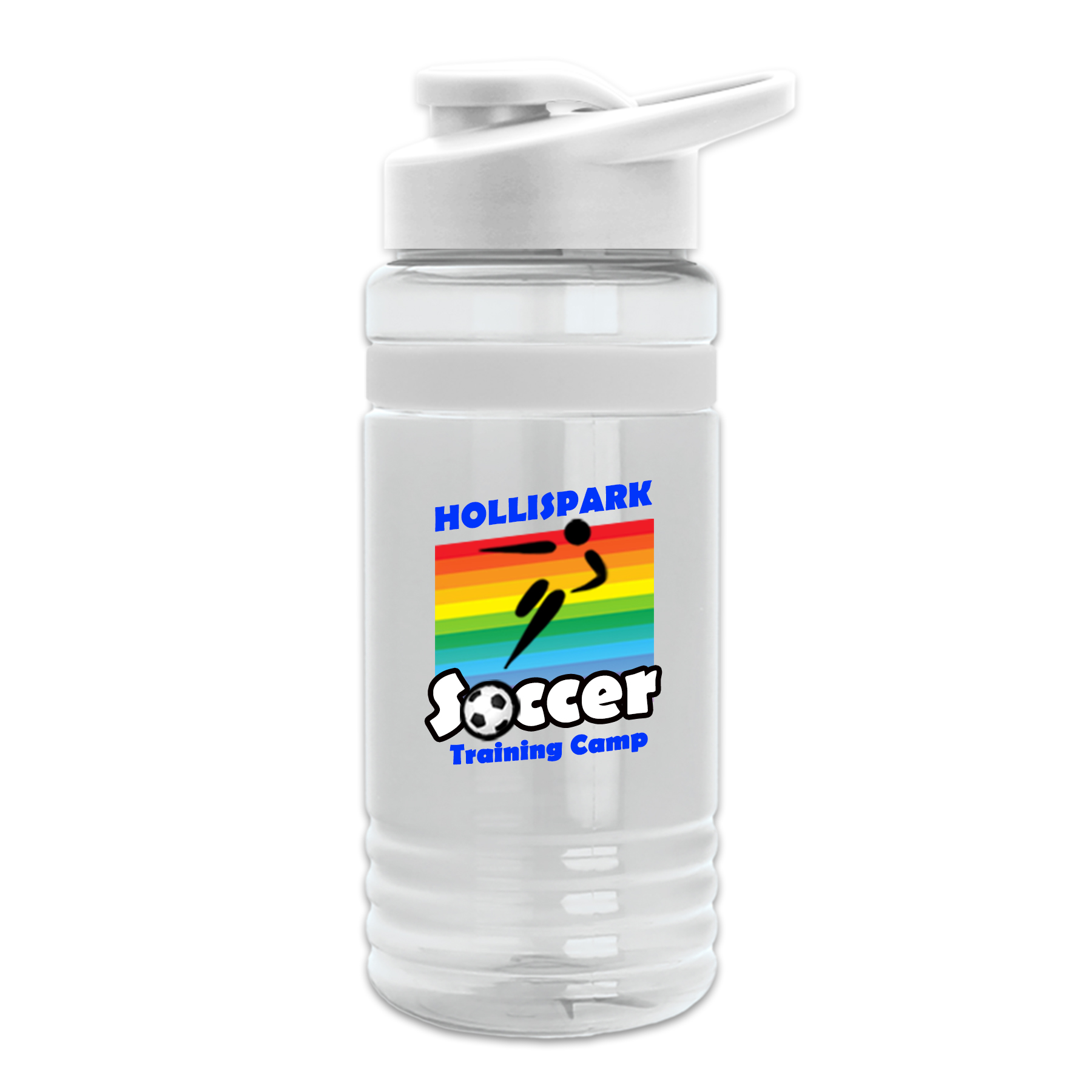 Groove Stripe ? 20 Oz. Tritan Sports Bottle With Drink Thru And Digital Imprint