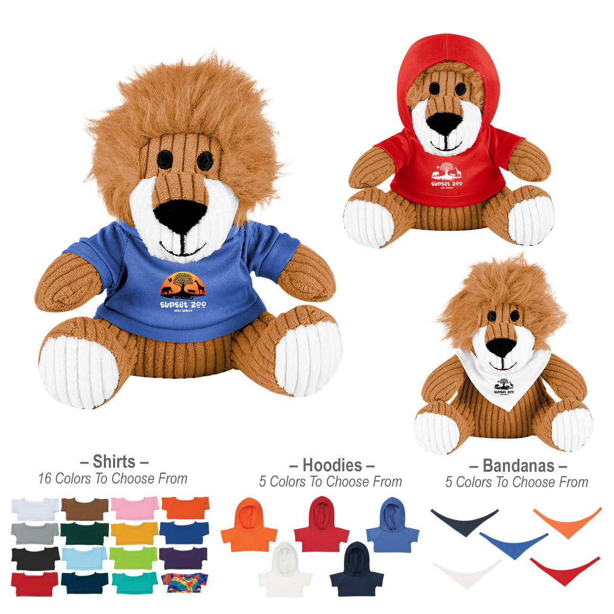 HIT 6" Rory Corduroy Lion