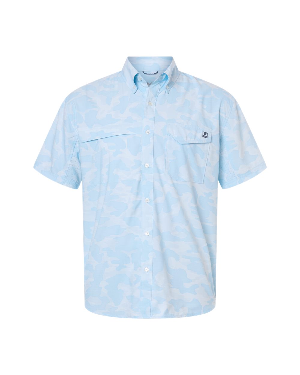 HUK Men's Tidepoint Printed Short Sleeve Shirt - H1500220