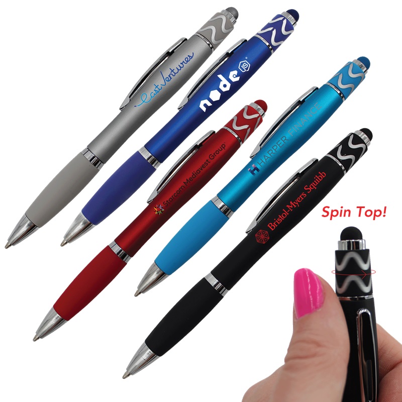 Halcyon Silhouette Spin Top Pen With Stylus