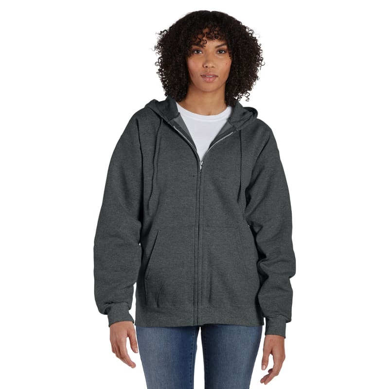 Hanes 9.7 Oz. Ultimate Cotton® 90/10 Full-Zip Hood