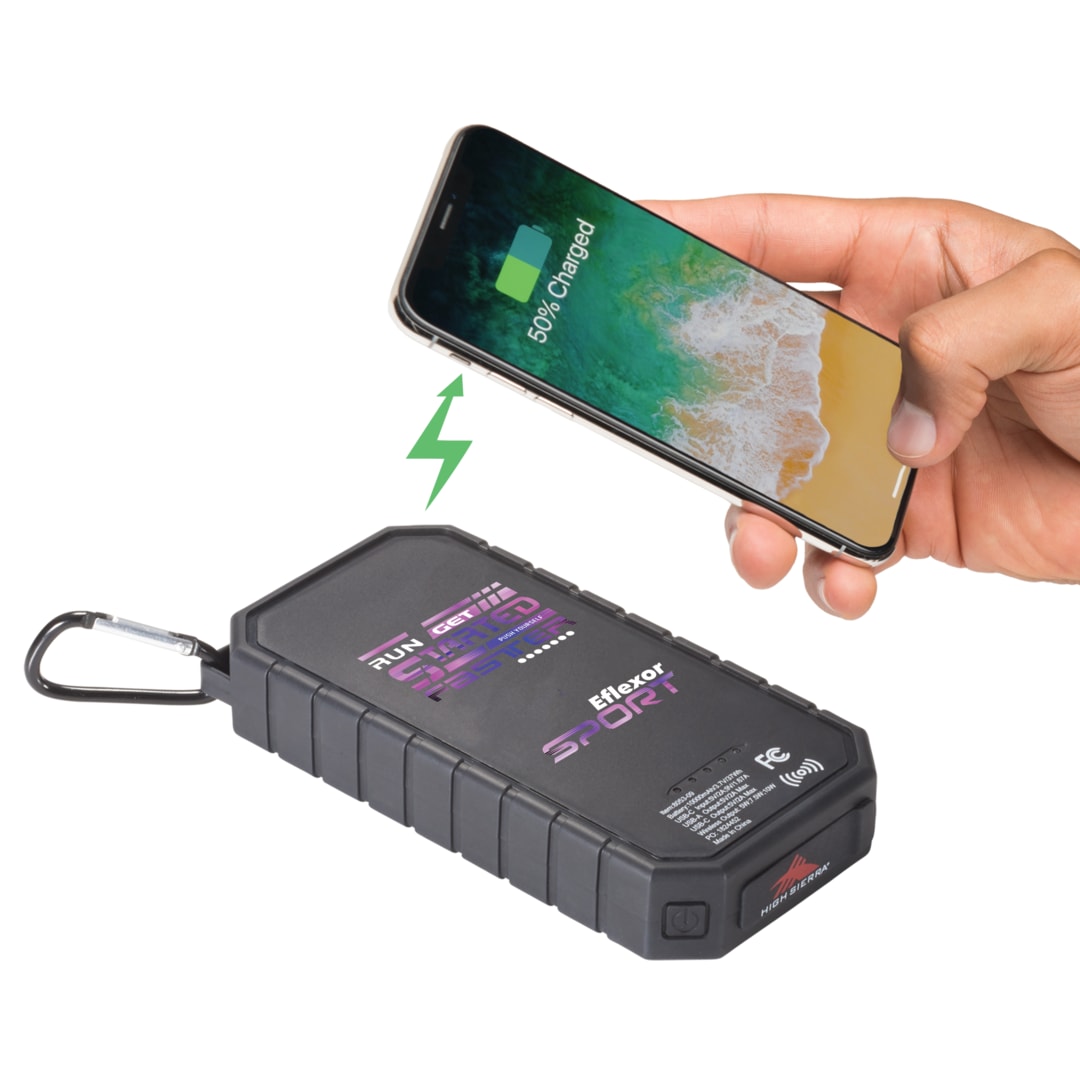 High Sierra High Sierra® IPX 5 Solar Fast Wireless Power Bank