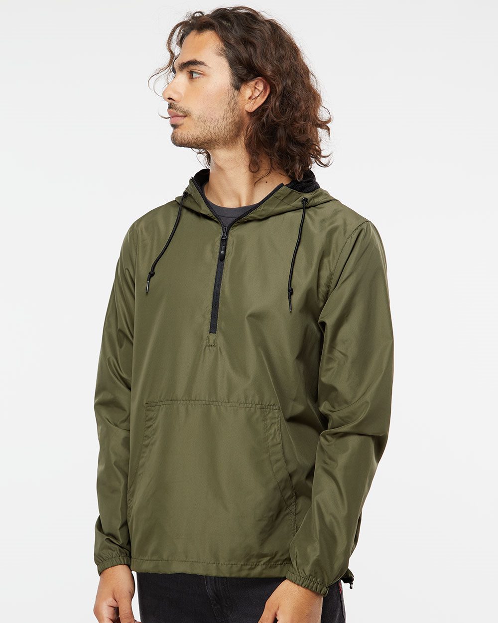 Independent Trading Co. Unisex Lightweight Quarter-Zip Windbreaker Pullover Jacket - EXP54LWP