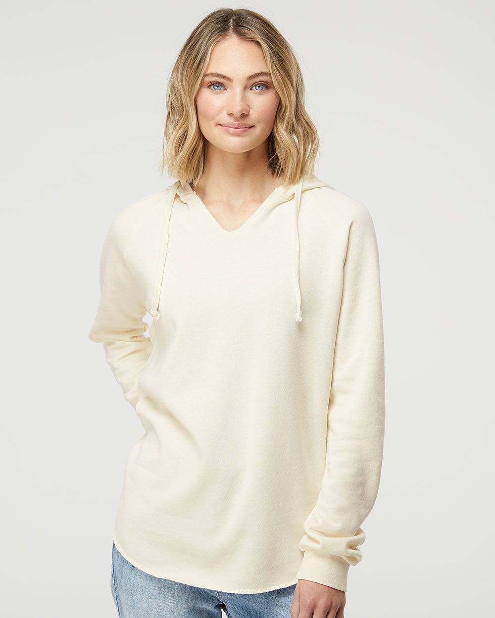 Independent Trading Co. Women&rsquo;s Lightweight California Wave Wash Hooded Sweatshirt - PRM2500