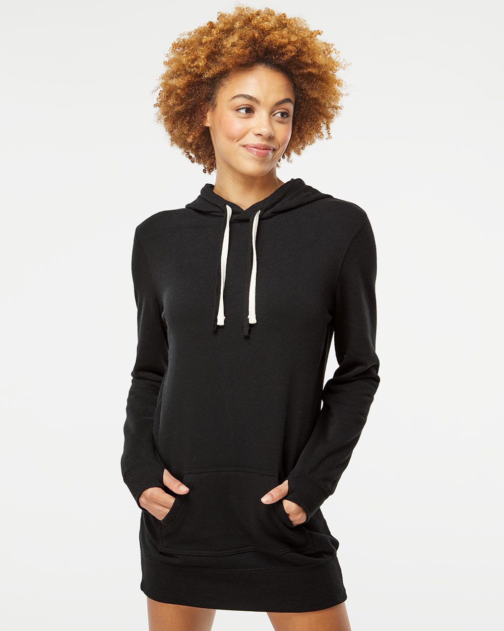 Independent Trading Co. Women&rsquo;s Special Blend Hooded Sweatshirt Dress - PRM65DRS