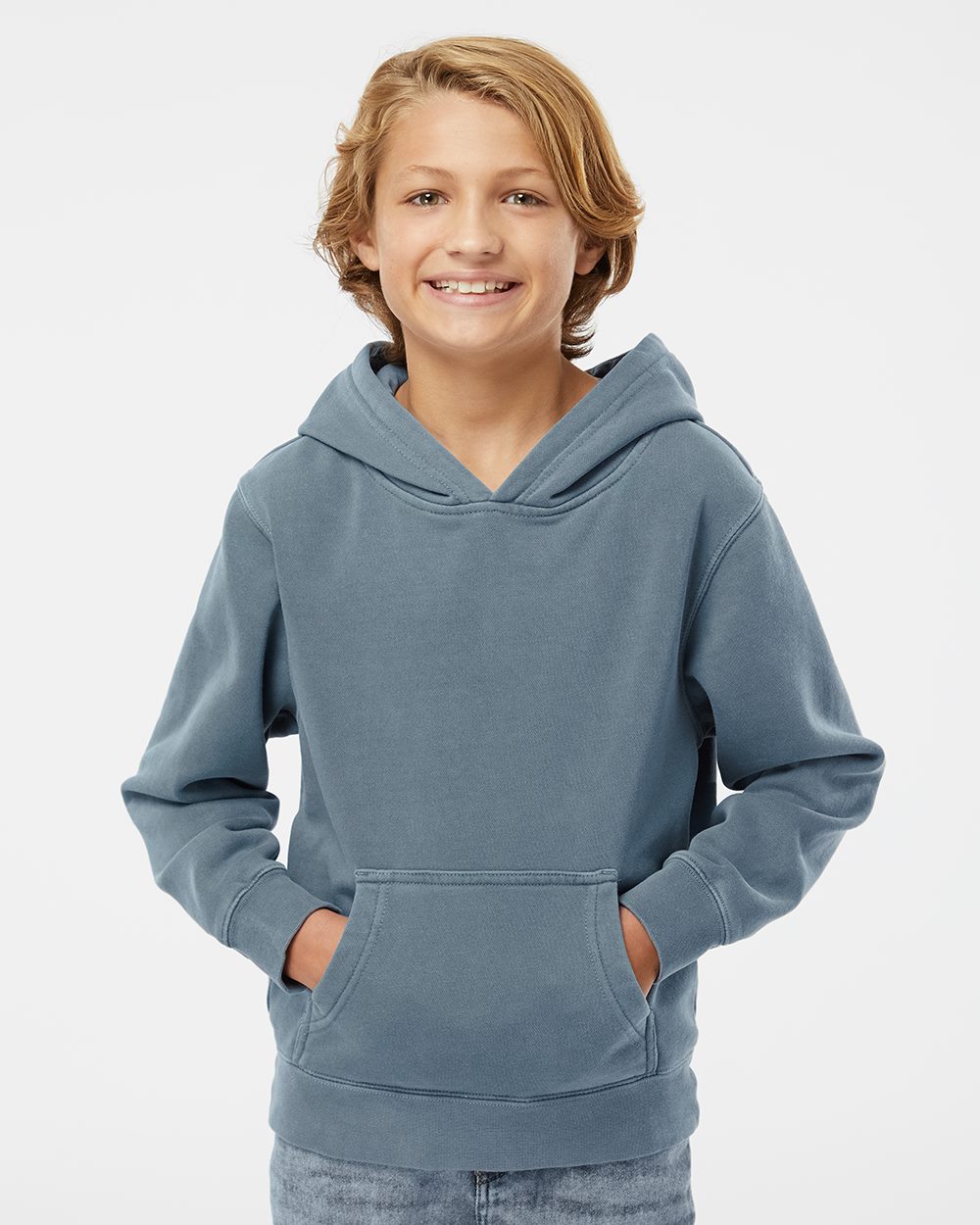 Independent Trading Co. Youth Midweight Pigment-Dyed Hooded Sweatshirt - PRM1500Y