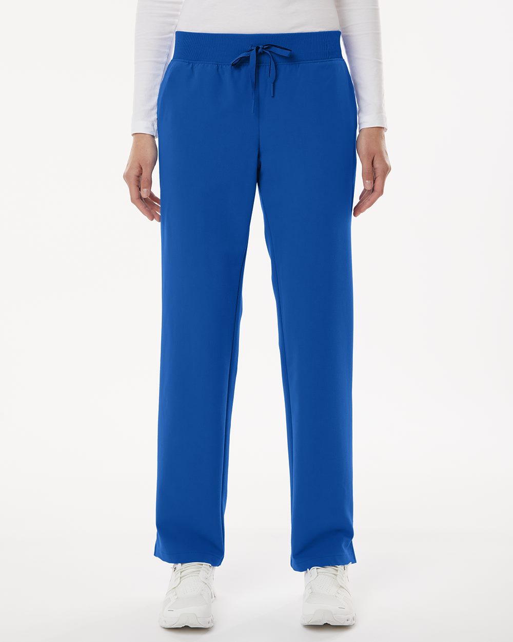 Jaanuu Women's Petite Sizes Xenos Essential Knit-Waist Scrub Pants - W20001P