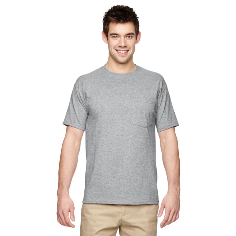 Jerzees 5.6 Oz., 50/50 Heavyweight Blend™ Pocket T-Shirt