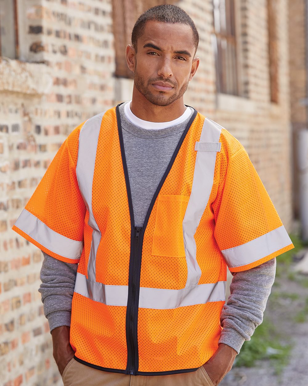 Kishigo Unisex Economy Single Pocket Zipper Vest - 1567-1568