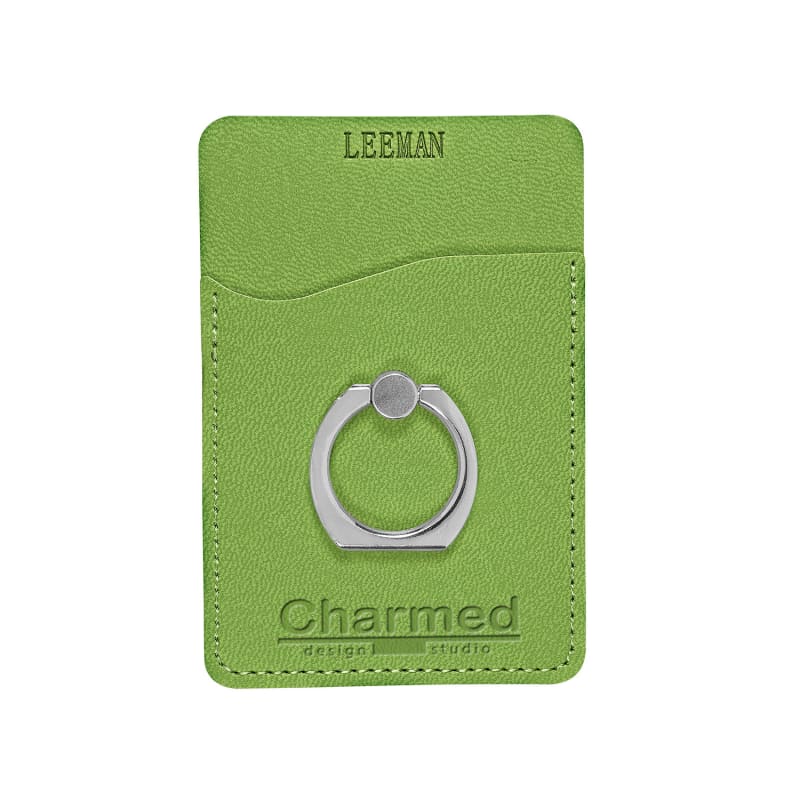 Leeman Tuscany™ Card Holder With Metal Ring Phone Stand