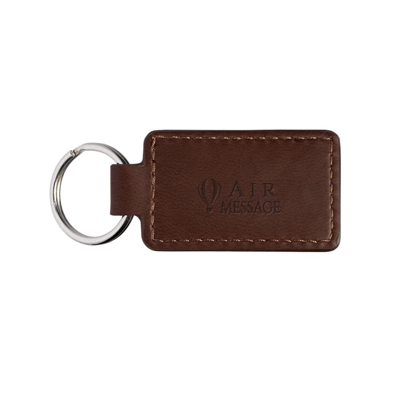 Leeman Tuscany™ Pu Leather Rectangle Key Ring
