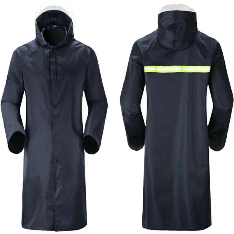Long Hooded Safety Waterproof Raincoat Cape Jacket Rain Jackets 24HourWristbands.Com