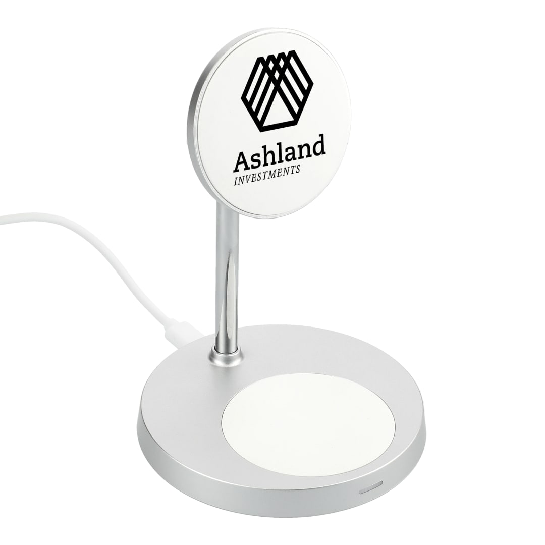 MagClick&trade; Dual Fast Wireless Charging Stand W/Base