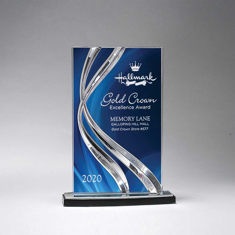 Medium Sweeping Ribbon Award