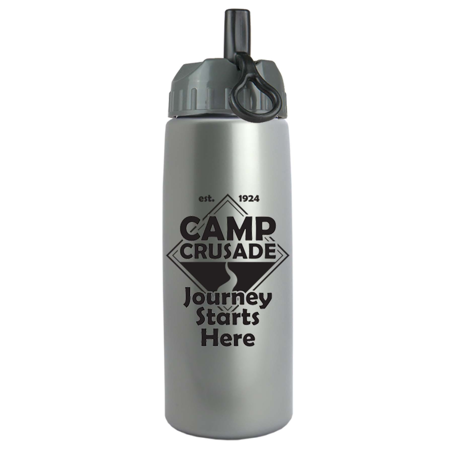 Metalike Flair - 26 Oz. Tritan Metalike Bottle With Ring Straw