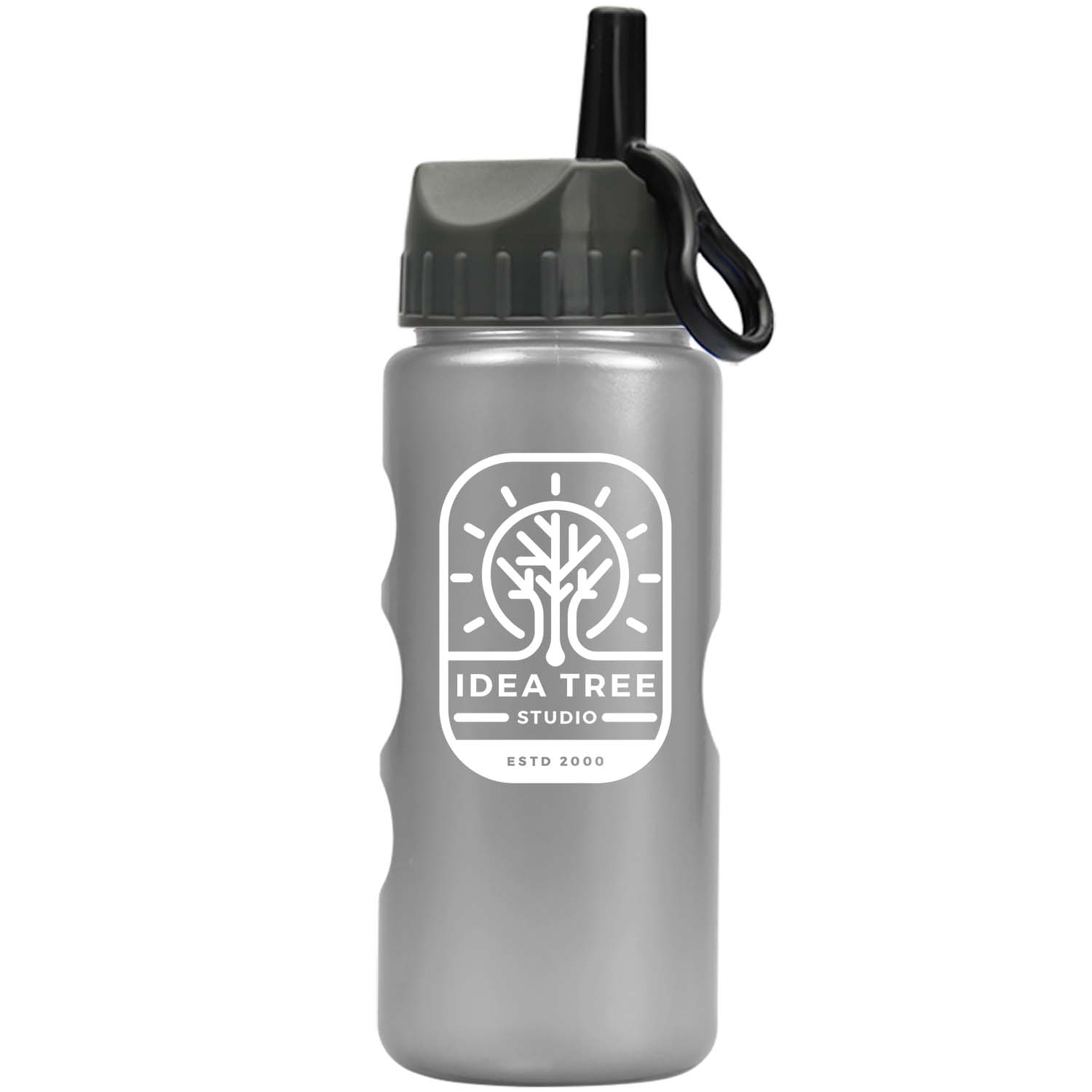 Mini Peak - 22 Oz. Tritan Metalike Bottle With Ring Straw