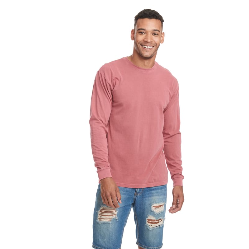 Next Level Apparel Adult Inspired Dye Long-Sleeve Crew