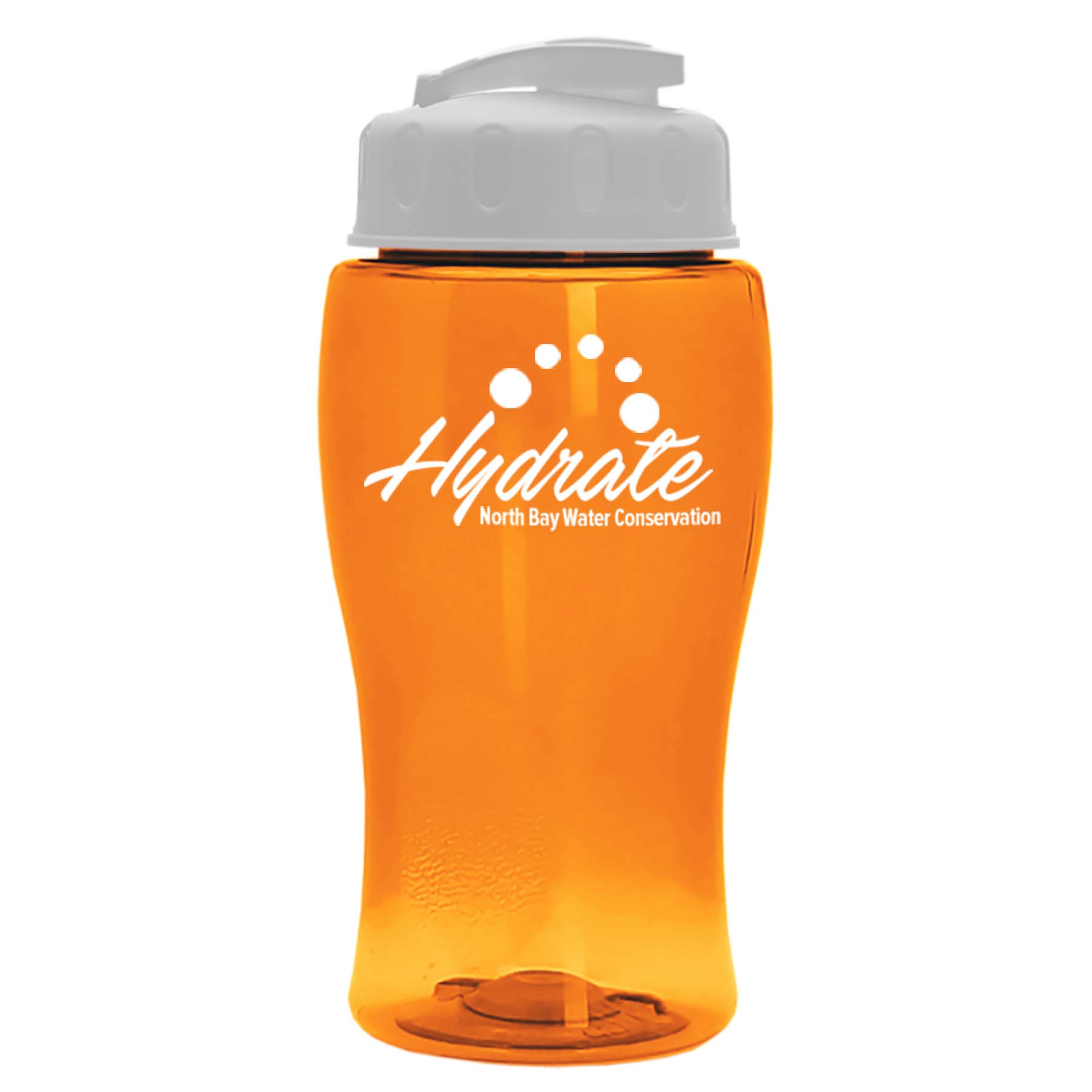 Poly-Pure Jr. - 18 Oz. Transparent Bottle With USA Flip