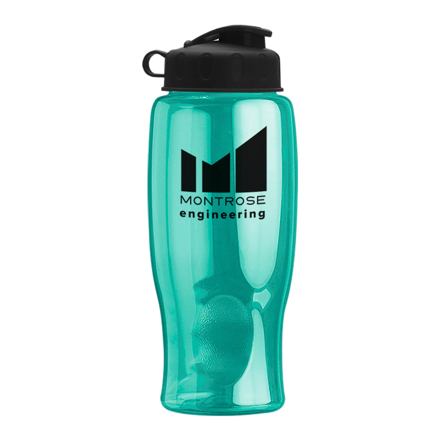 Poly-pure - 27 Oz. Transparent Bottle With Flip