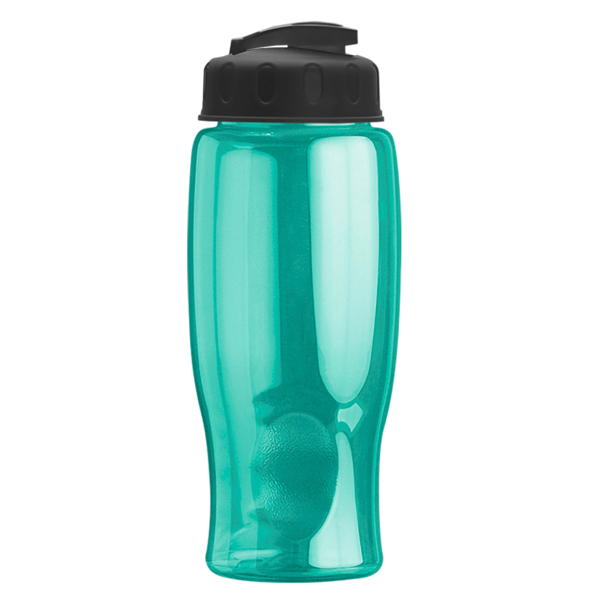 Poly-pure - 27 Oz. Transparent Bottle With USA Flip