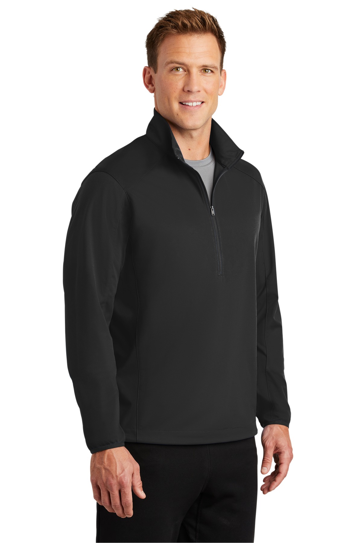 Port Authority Active 1/2-Zip Soft Shell Jacket.