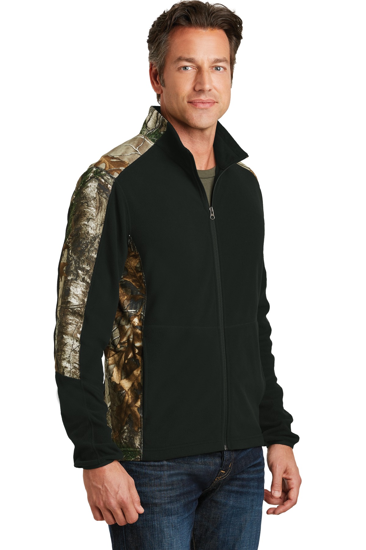 Port Authority Camouflage Microfleece Full-Zip Jacket.