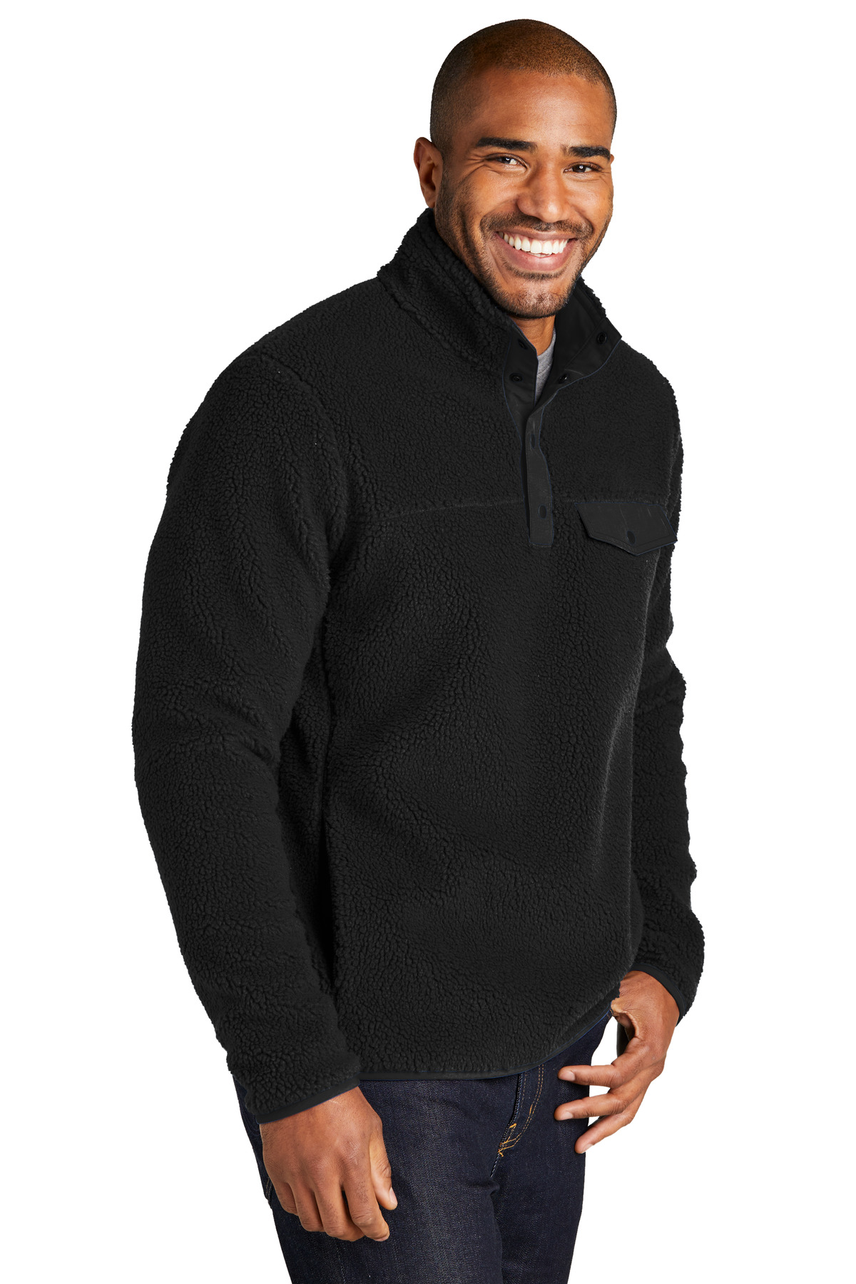 Port Authority Camp Fleece Snap Pullover