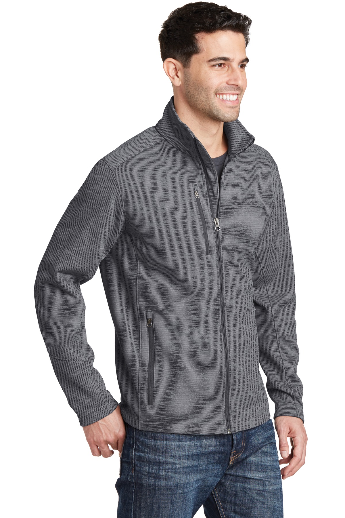 Port Authority Digi Stripe Fleece Jacket.