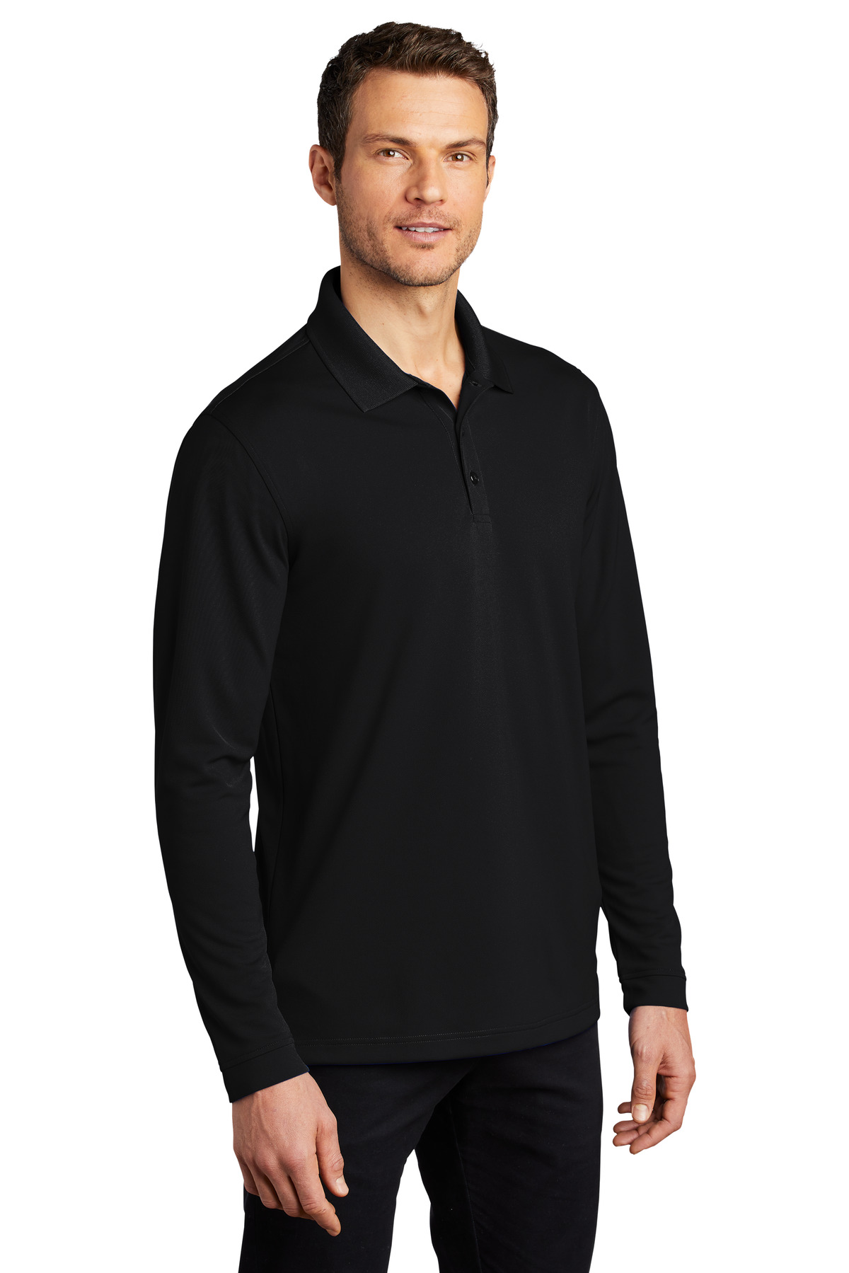 Port Authority Dry Zone UV Micro-Mesh Long Sleeve Polo