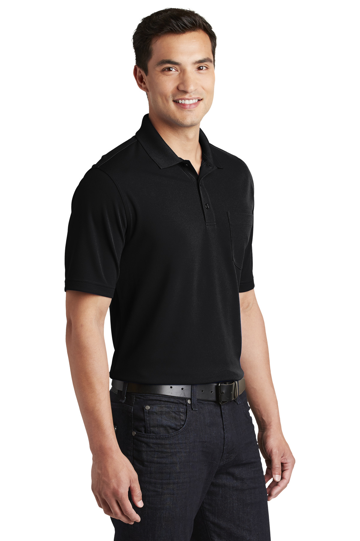 Port Authority Dry Zone UV Micro-Mesh Pocket Polo.