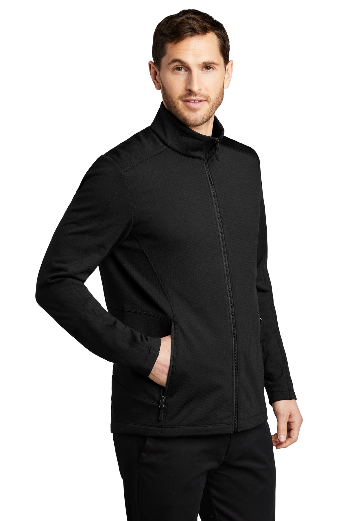 Port Authority Grid Fleece Jacket.