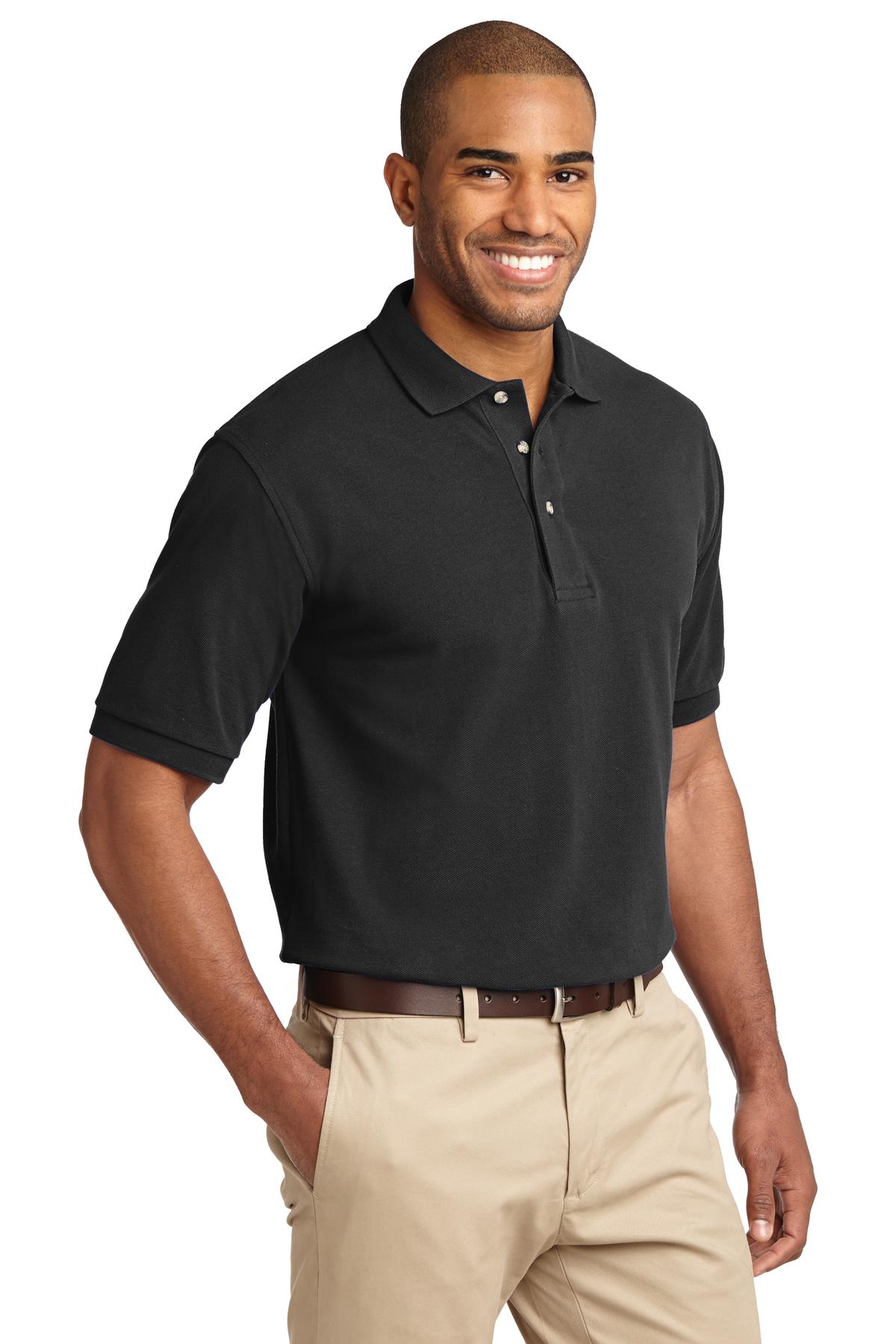Port Authority Heavyweight Cotton Pique Polo.